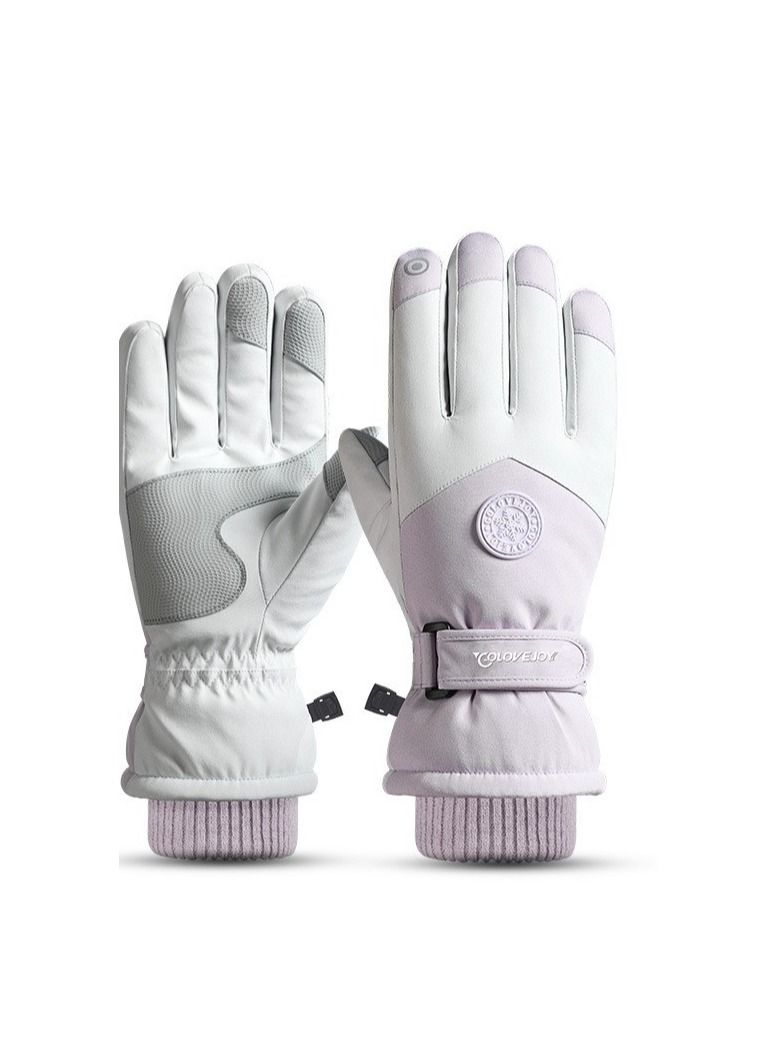 Women's Outdoor Plush Warm And Cold Proof Gloves In Winter