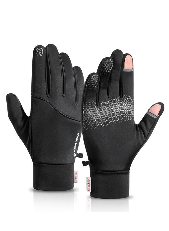 Suitable For Cycling In Winter Warm And Plush Gloves