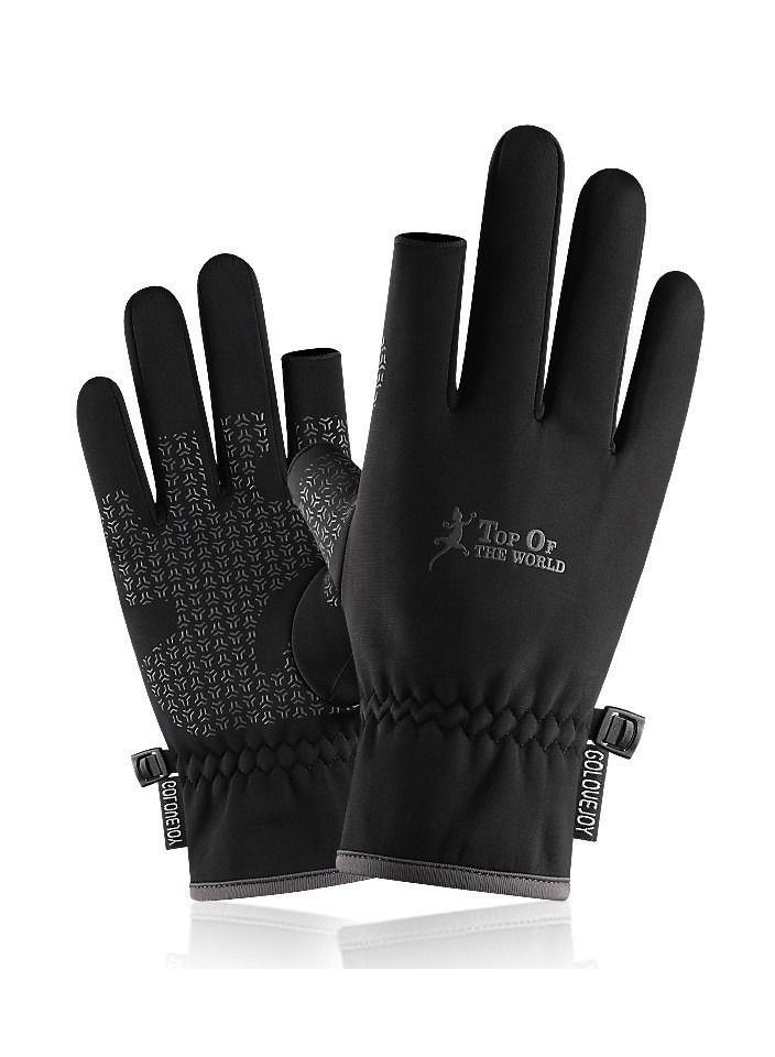 Suitable For Cycling In Winter Warm And Plush Gloves