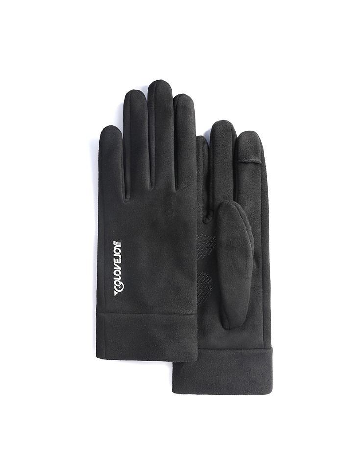 Outdoor Riding Touch Screen Plush Cold Proof And Wind Proof Gloves