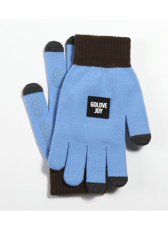Men's Autumn And Winter Outdoor Plush Warm And Anti-skid Gloves