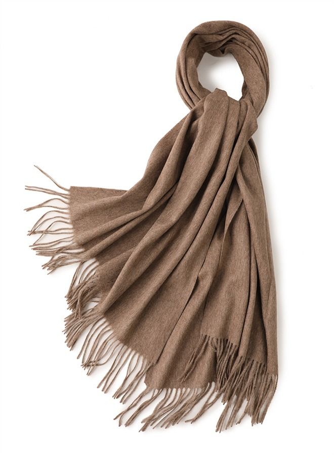 Solid Warm Thickened Lambswool Scarf