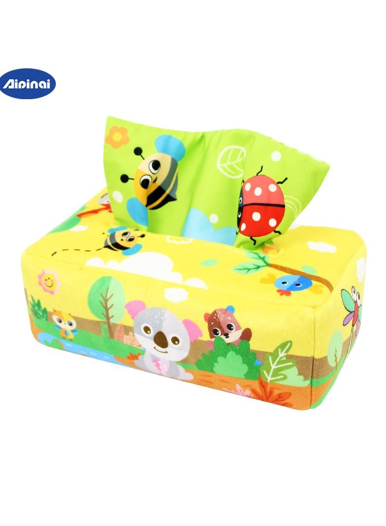 Suitable For 0-3 Year Old Children's Plush Storage Box Simulation Learning Toys