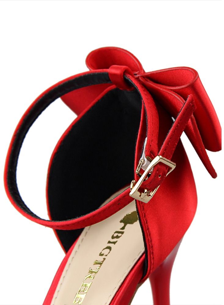 High-Heeled Stiletto Pointed Shoes Heel Height 10CM Red