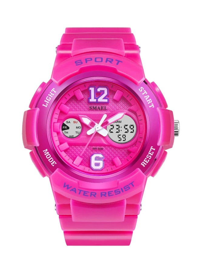 girls Water Resistant Analog/Digital Watch WS-1632-7