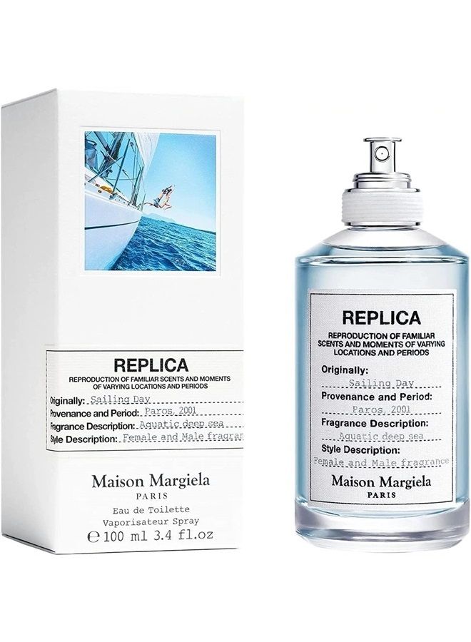 Replica Sailing Day Eau de Toilette for Unisex, 3.4 Ounce