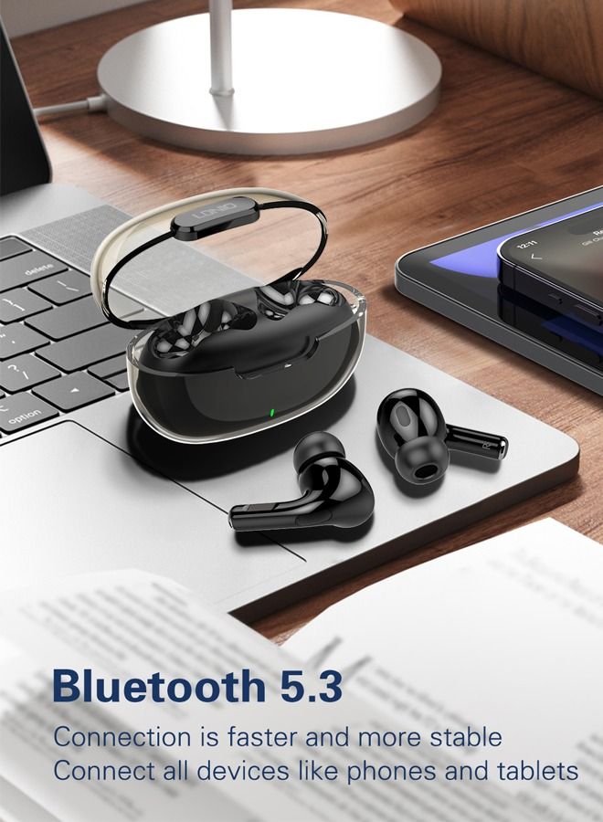 True Wireless Earbuds Bluetooth Earphones With Charging Case Black