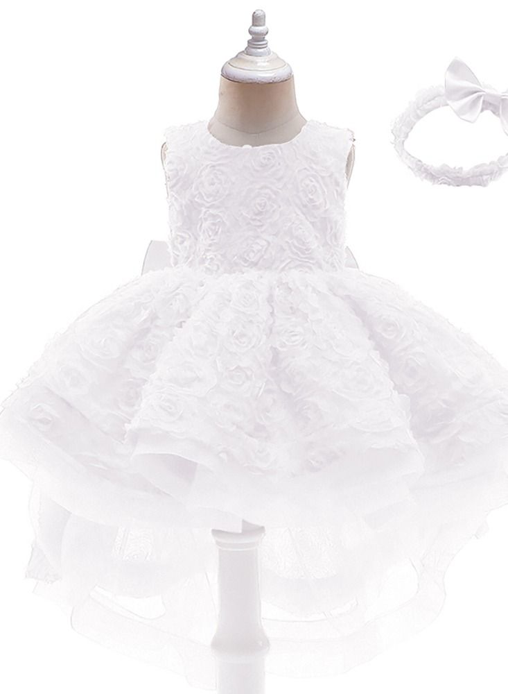 Princess Flower Sleeveless Maxi Dress