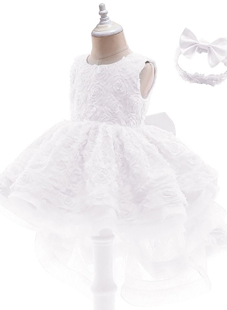 Princess Flower Sleeveless Maxi Dress