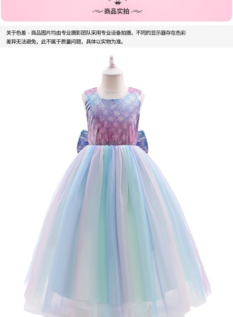 New sleeveless mesh elegant girl princess dress party evening dress