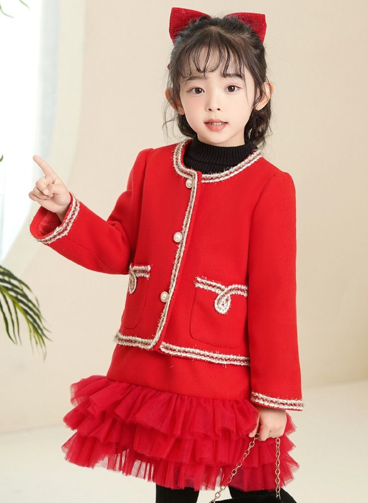 Suit Western-style Princess Dress Red