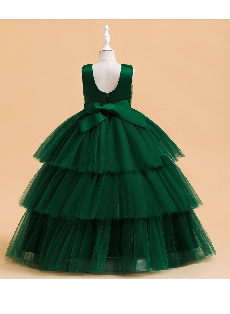 Fashionable Cute Girls Dresses Green