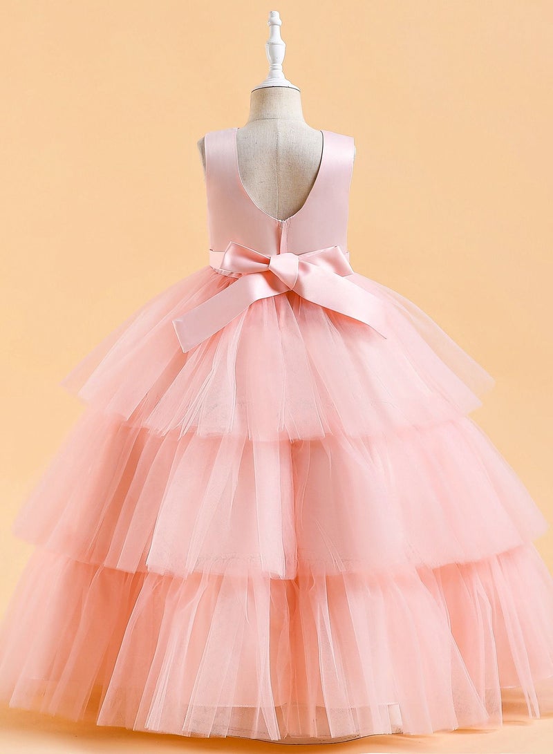 Fashionable Cute Girls Dresses Pink