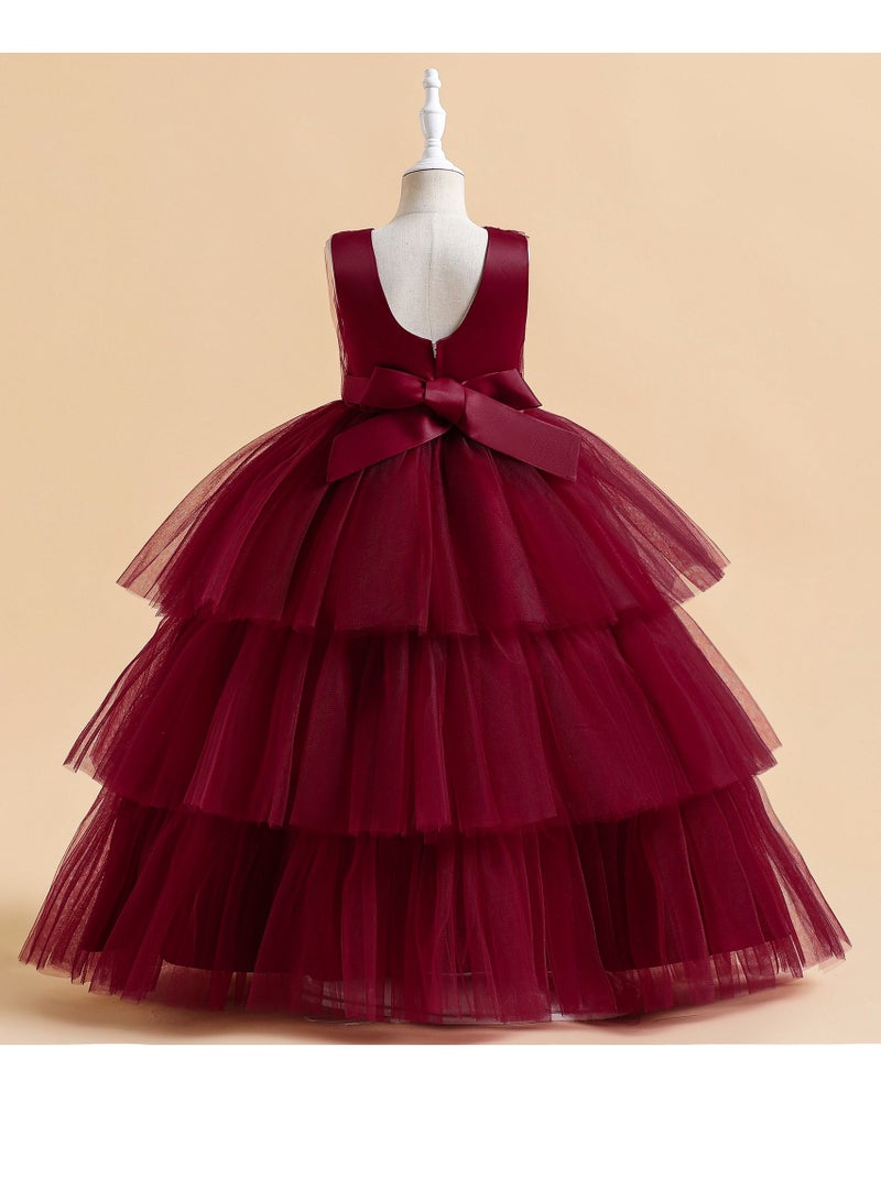 Fashionable Cute Girls Dresses Red