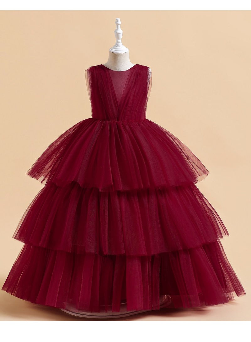 Fashionable Cute Girls Dresses Red