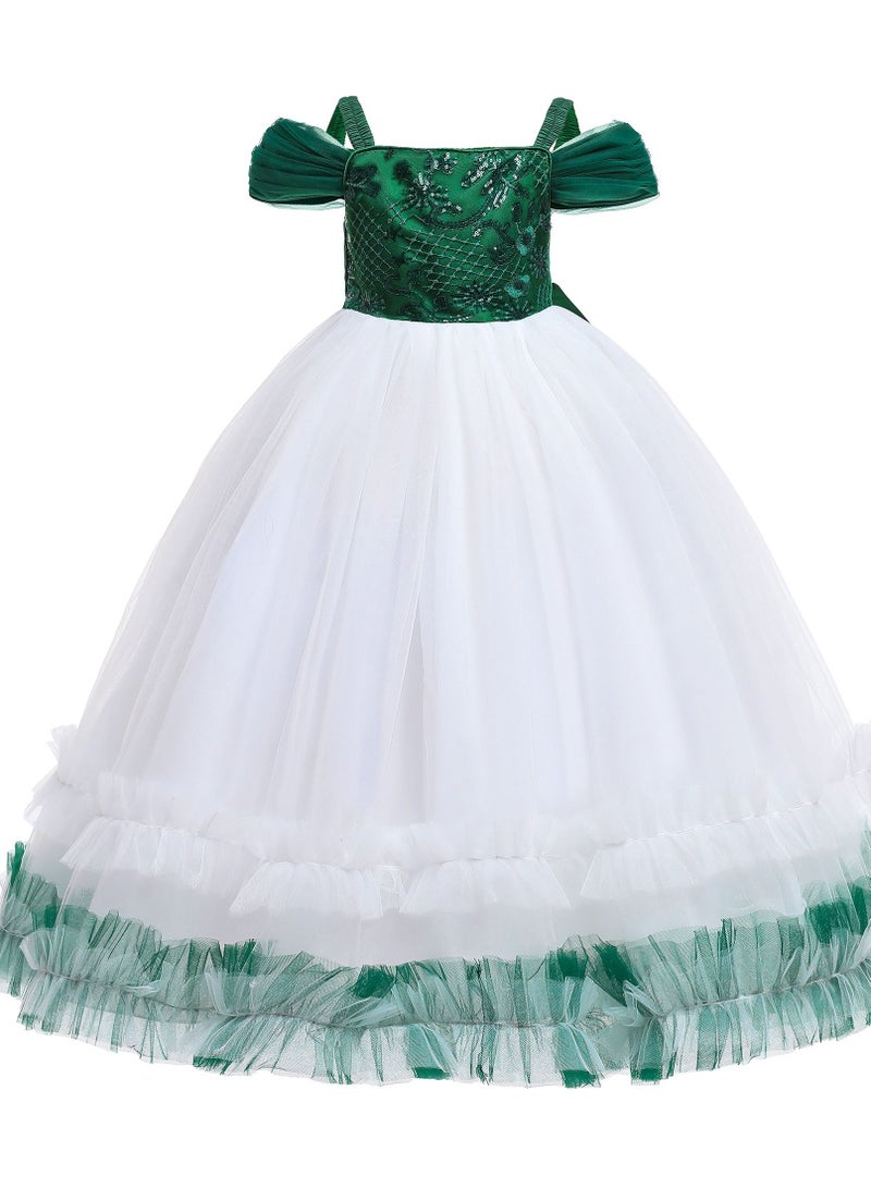 Princess Cap Sleeve Maxi Dress