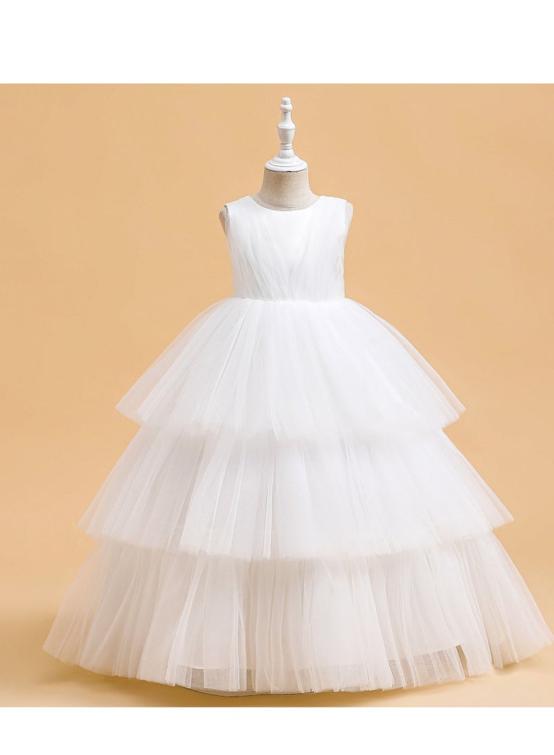 Fashionable Cute Girls Dresses White