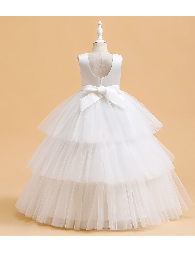 Fashionable Cute Girls Dresses White