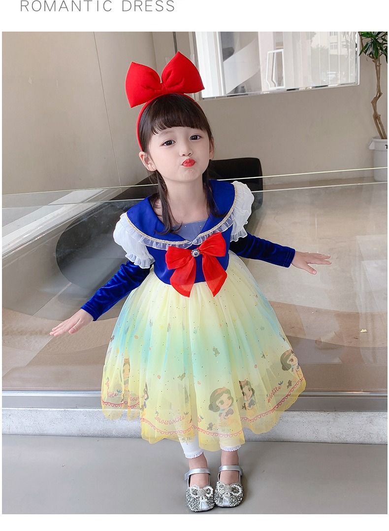Fairy Princess Themed Party Dress Multicolour
