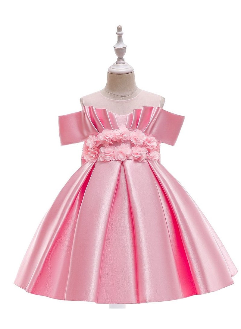 Stylish Fairy Flower Dress Pink