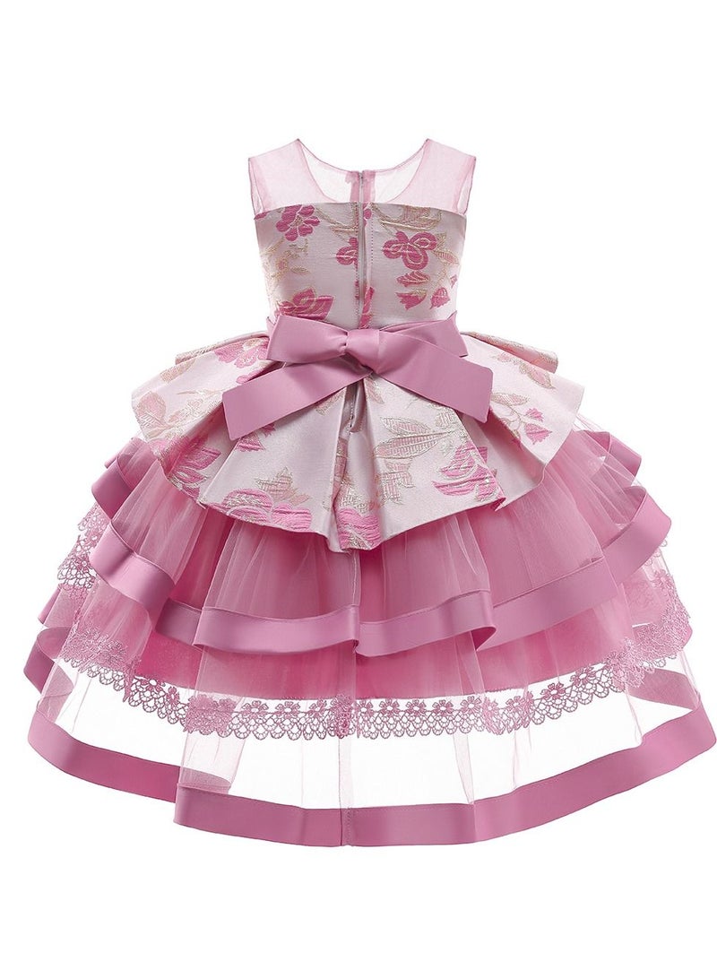 Stylish Fairy Flower Dress Pink