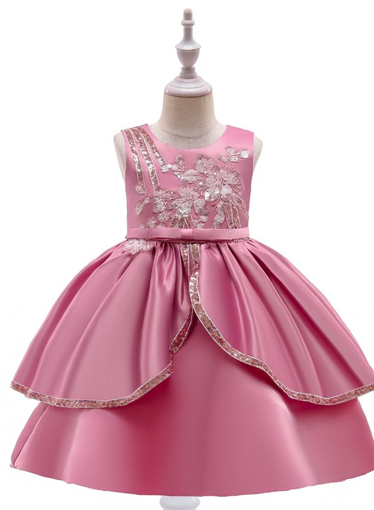 Stylish Fairy Flower Dress Pink