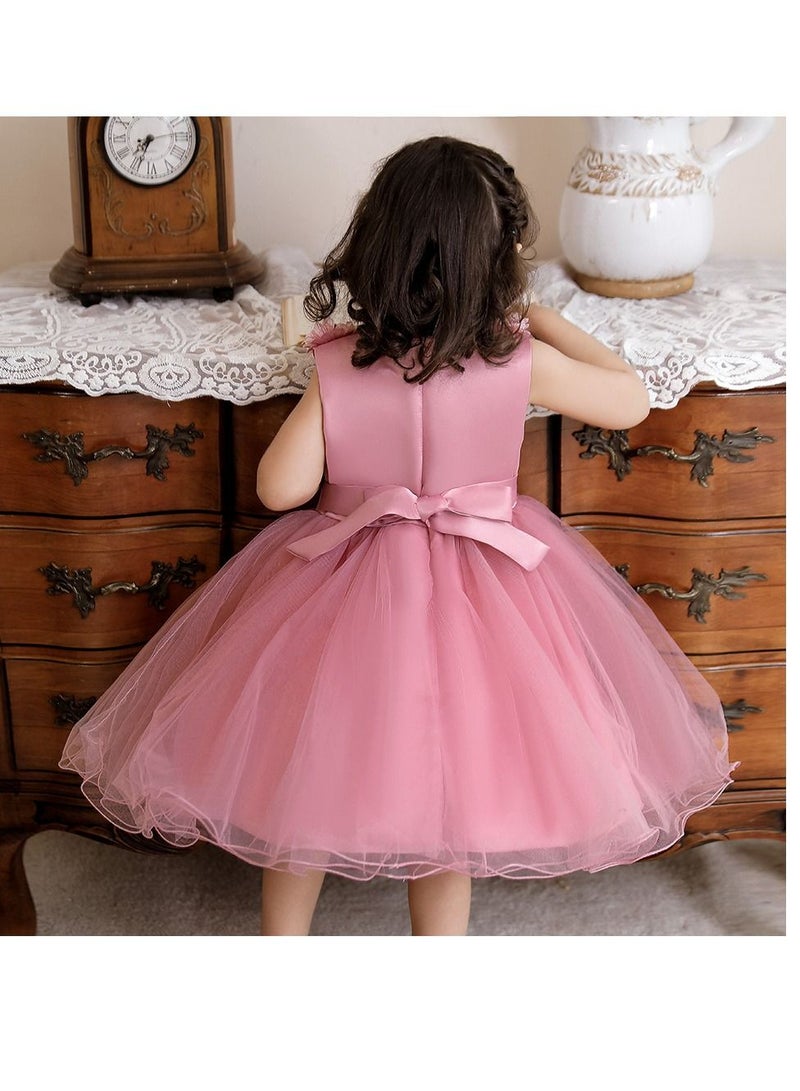 Fashionable Cute Girls Dresses Pink