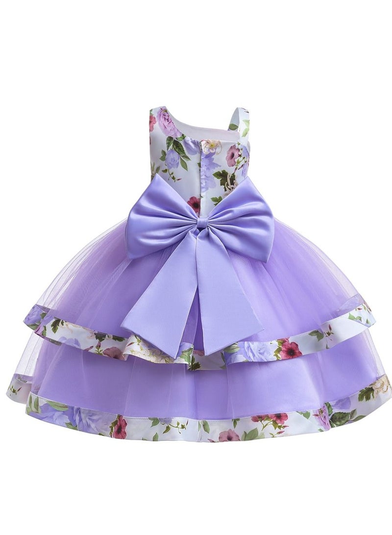 Sequins Flower Mesh Dress