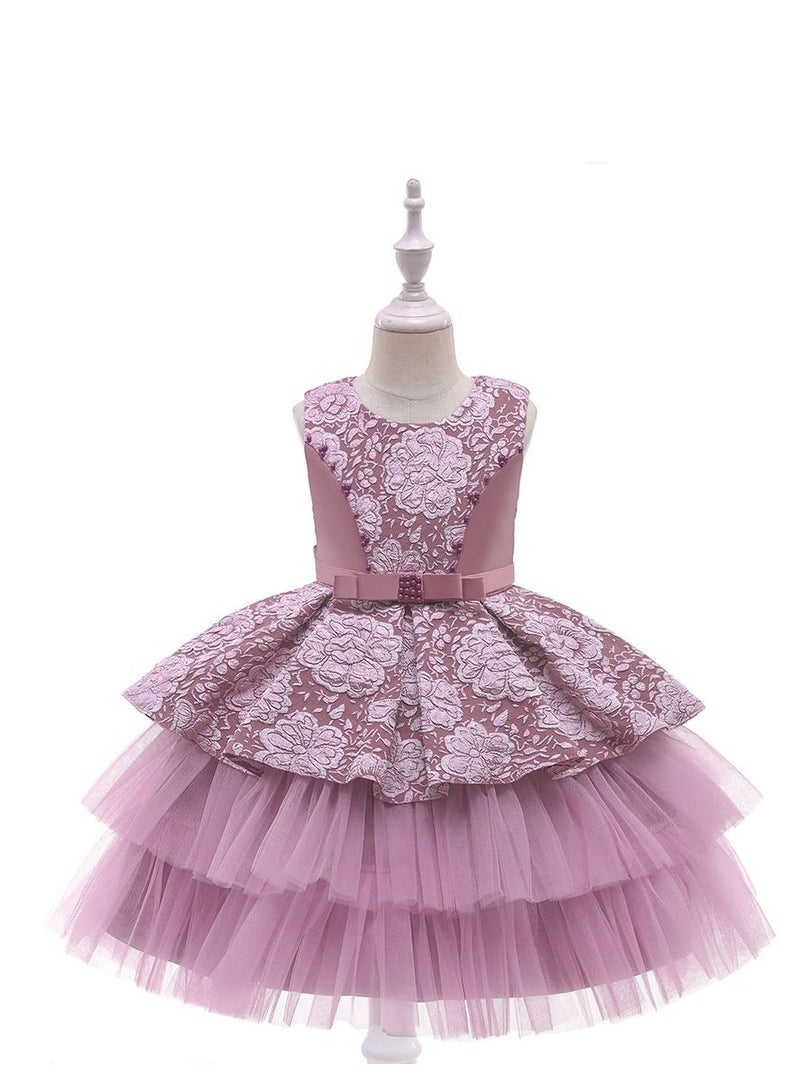 Fashionable Cute Girls Dresses Purple