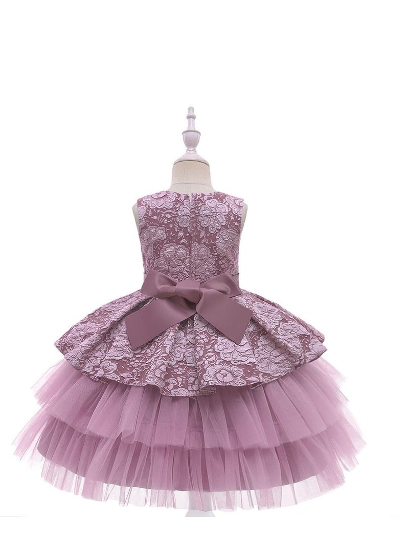 Fashionable Cute Girls Dresses Purple