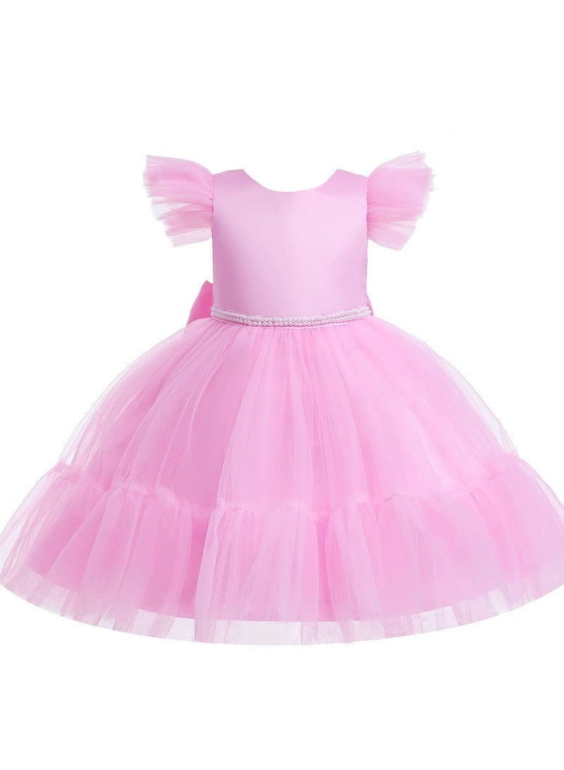 Princess Flower Cap Sleeve Maxi Dress