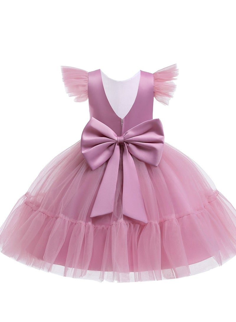 Princess Flower Cap Sleeve Maxi Dress