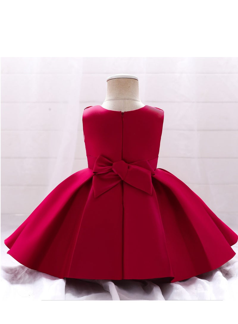 Fashionable Cute Girls Dresses Red