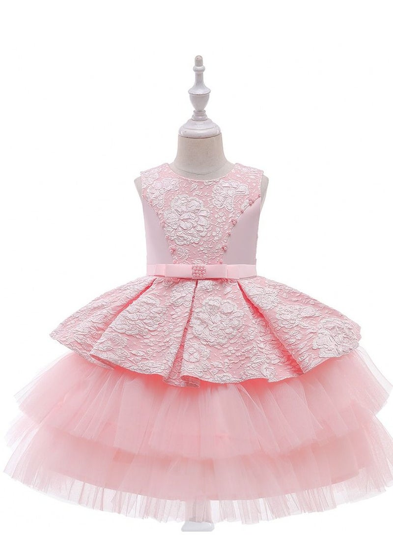 Fashionable Cute Girls Dresses Pink