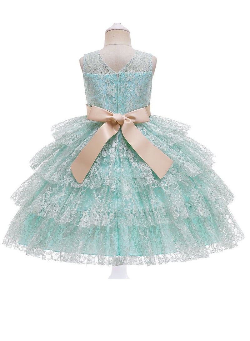 Fashionable Cute Girls Dresses Green