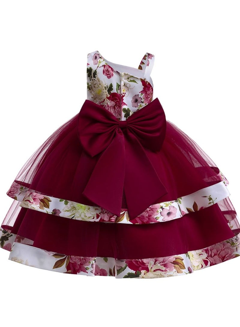 Sequins Flower Mesh Dress