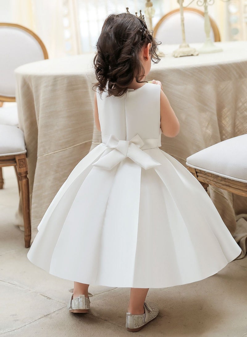 Children's Dress Party Dress  White