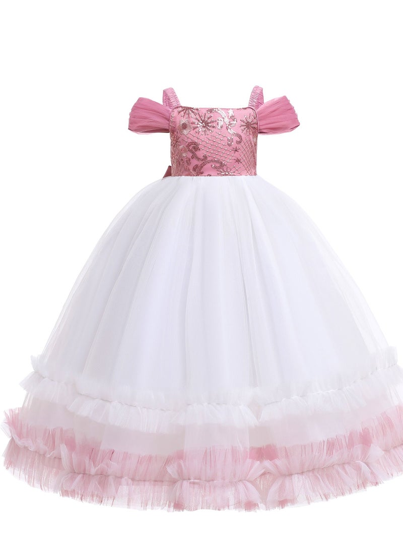 Princess Cap Sleeve Maxi Dress