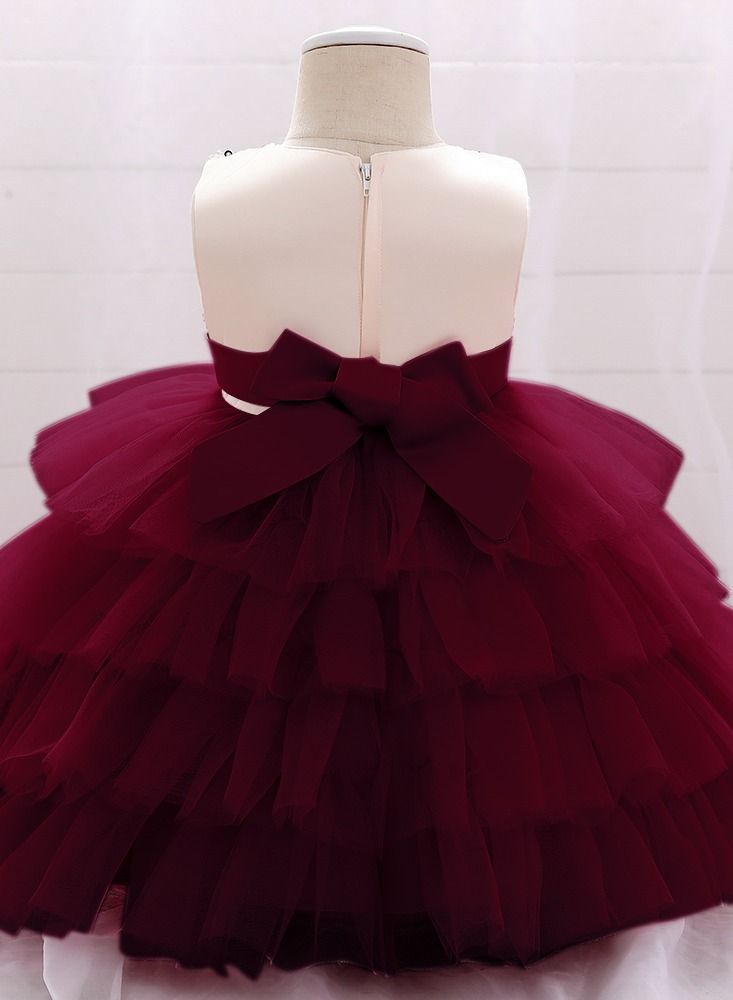 Sequins Flower Mesh Dress