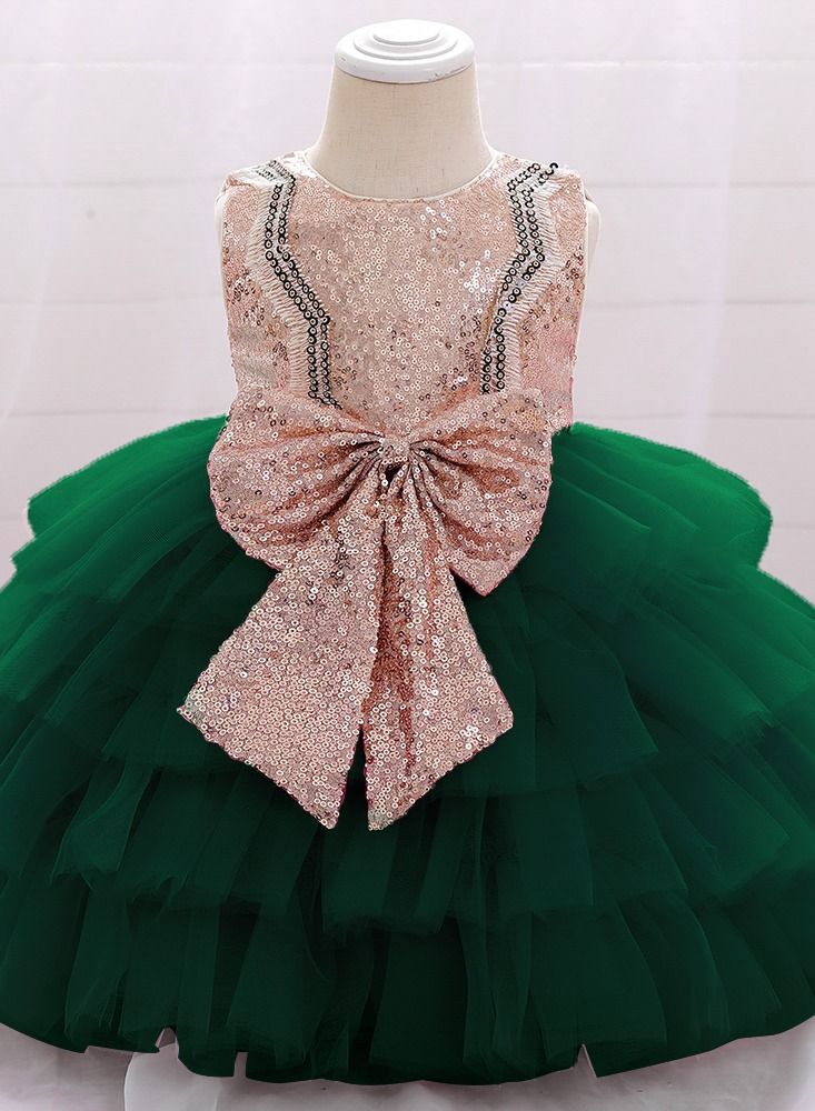 Sequins Flower Mesh Dress