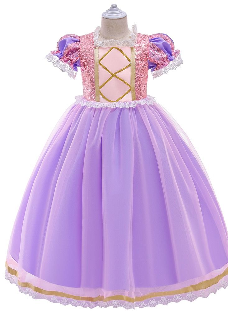 Princess Cap Sleeve Maxi Dress