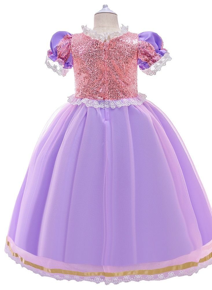 Princess Cap Sleeve Maxi Dress