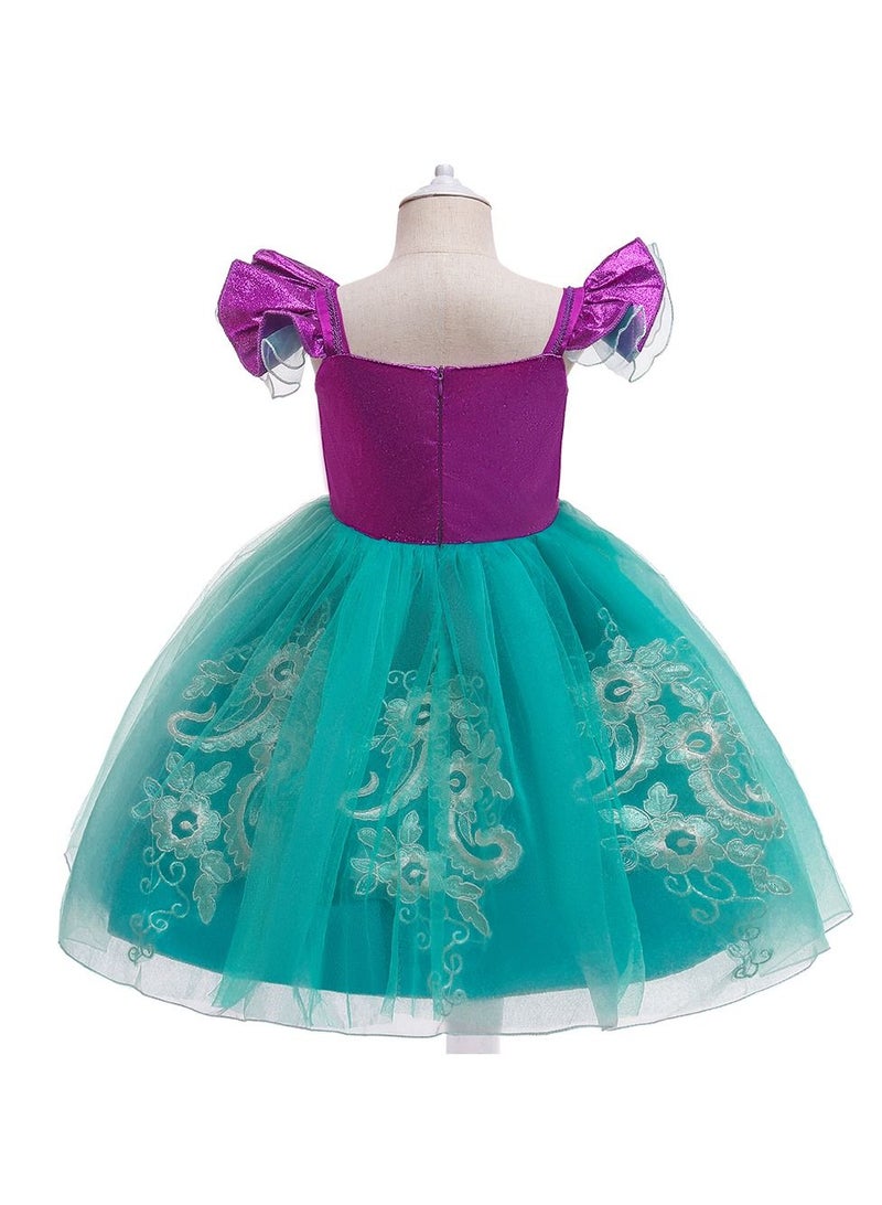 Princess Cap Sleeve Maxi Dress