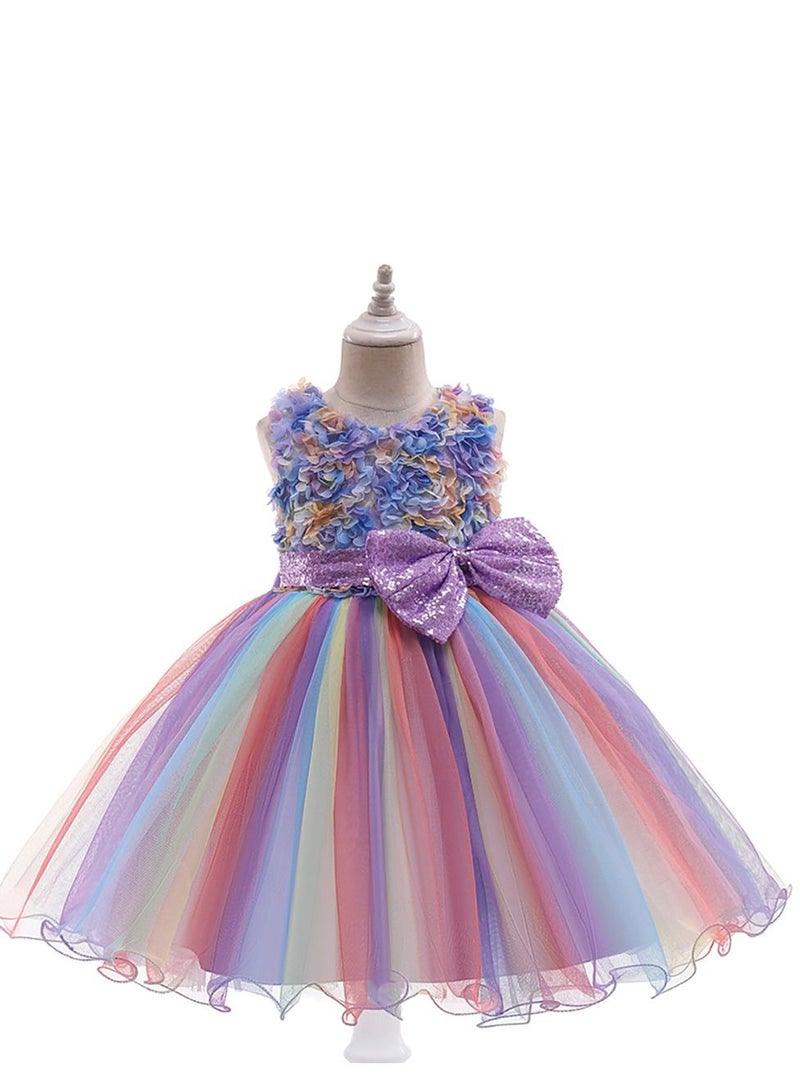 Bow-tied children's Princess gauze dress