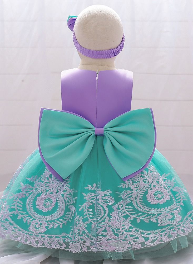 Fashionable Cute Girls Dresses Purple