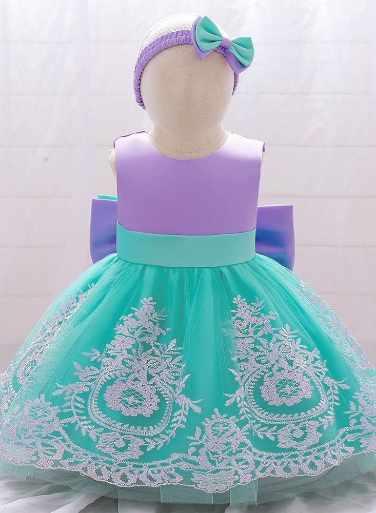 Fashionable Cute Girls Dresses Purple
