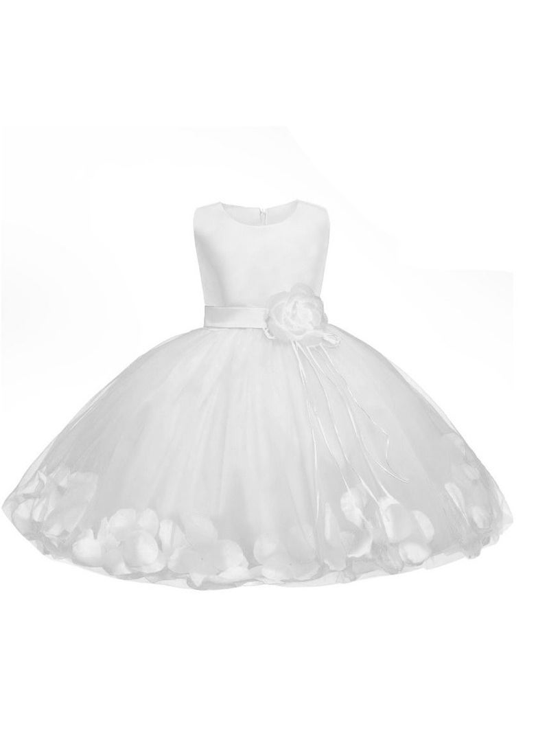 Fashionable Cute Girls Dresses White