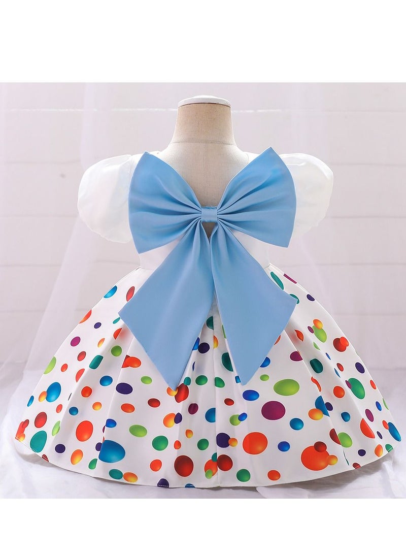 Fashionable Cute Girls Dresses Blue