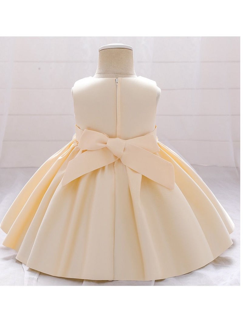 Fashionable Cute Girls Dresses Gold