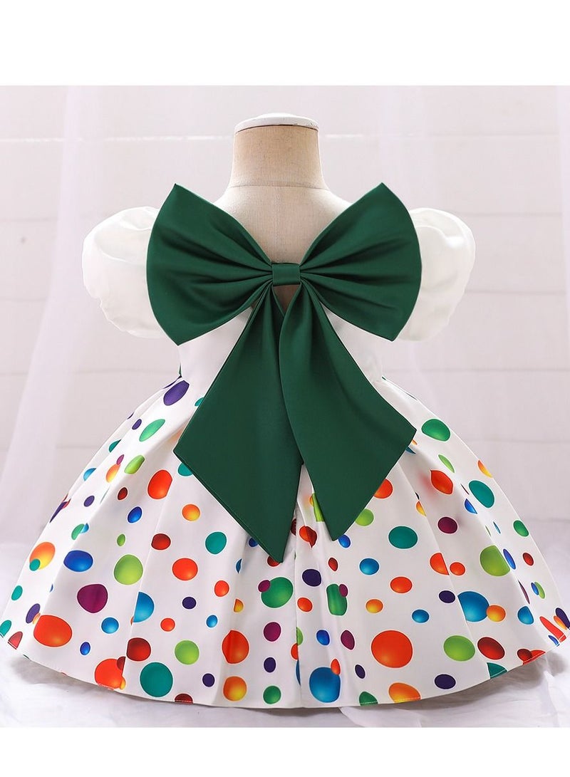 Fashionable Cute Girls Dresses Green
